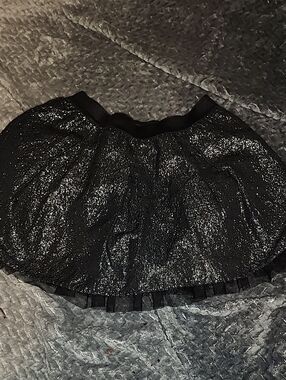 GAP Black Sparkle Circle Skirt